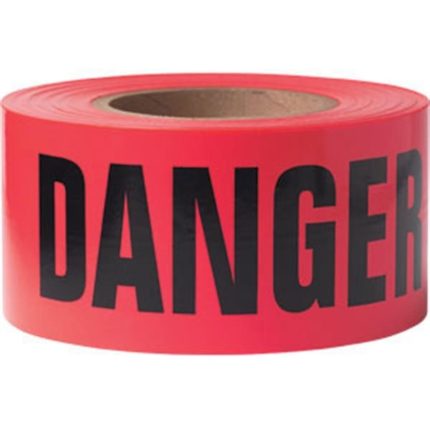 Presco Barricade Tape - Danger Asbestos Hazard - 3 mil